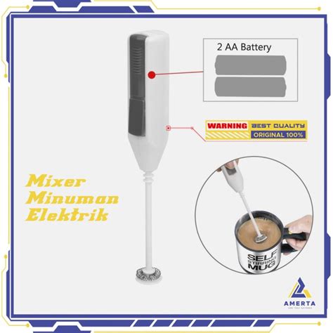 Jual Mixer Pembuih Kopi Susu Elektrik Handle Stirrer Whisk Milk Coffee