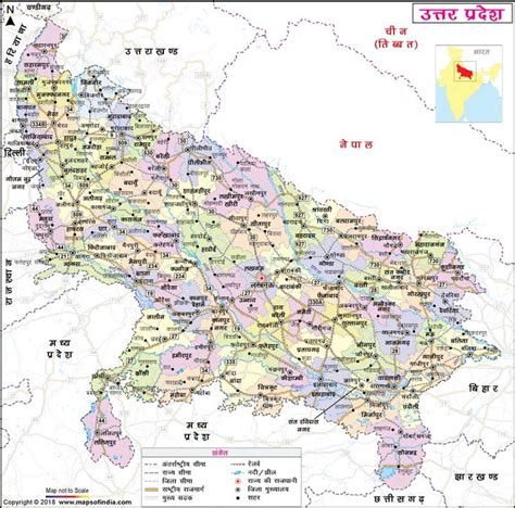 Map Of Uttar Pradesh In Hindi State Map Of Uttar Pradesh In Hindi