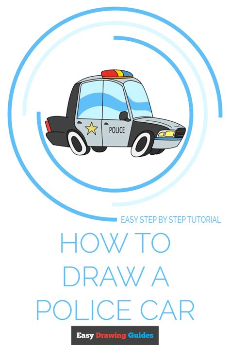 How to Draw a Police Car - Really Easy Drawing Tutorial