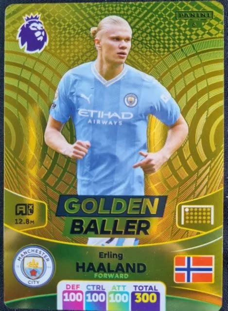 Carta Panini Adrenalyn Xl Premier League Erling Haaland Golden