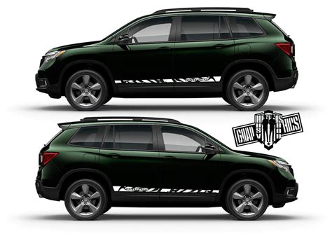 2x Decal Sticker Vinyl Side Racing Stripes For Honda Passport