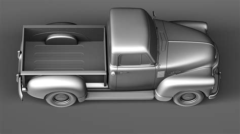 Chevrolet 3100 Pickup 1954 3d Model Cgtrader