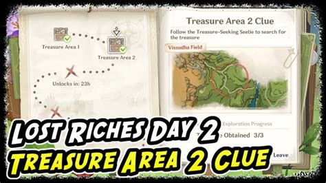 Lost Riches Day Treasure Area Clue Genshin Impact Lost Riches Day