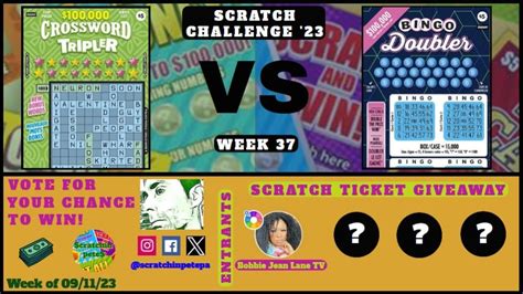 Scratchin Pete Scratch Challenge Crossword Tripler Vs Bingo Doubler