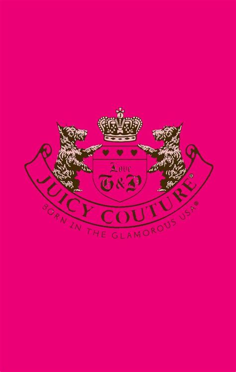 Juicy Couture Logo On Pink Background