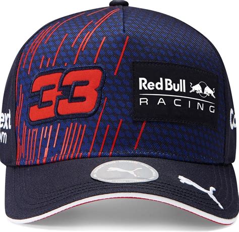 Red Bull Racing Max Verstappen 2021 Baseball Cap Pet Met Gebogen Klep