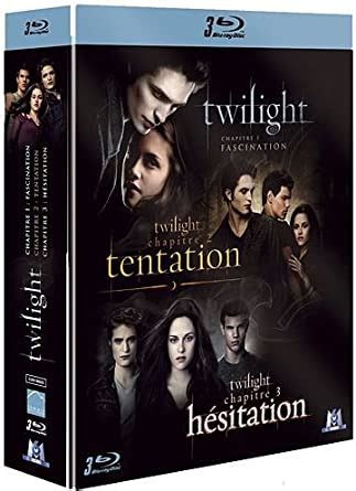 Coffret twilight fascination tentation hésitation Blu ray FR