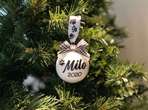 Personalized Pet Christmas Ornament Dog Ornament 2020 Pet Etsy