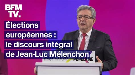 Jean Luc Mélenchon Si vous ne voulez pas de la guerre votez Insoumis