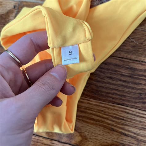 ZAFUL Size Small Yellow Bikini Set Depop