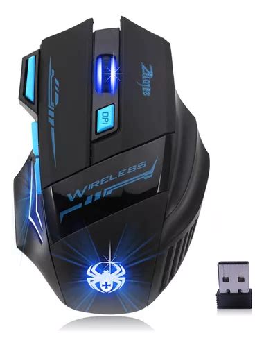 Mouse De Computador Óptico Led Zelotes F14 Sem Fio 24g 2400 Parcelamento Sem Juros