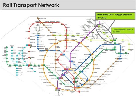 rail transport network  crl phase  punggol extension land