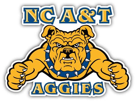 North Carolina A&T Aggies College NCAA Logo Vinyl Decals Sticker For ...