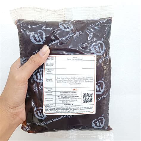 MERAH Yu AI Red Bean Paste 1KG Shopee Philippines