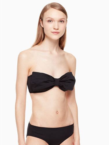 KATE SPADE New York GEORGICA BEACH Bow BLACK Bikini SET M 160 NWT EBay