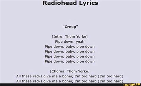 Creep Radiohead Lyrics