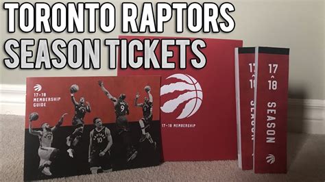 Toronto Raptors Season Tickets 20172018 Unboxing Youtube