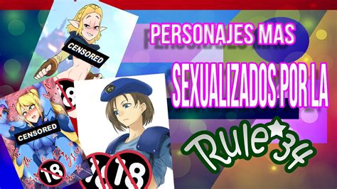 Personajes Mas Sexualizados Por La Rule34 7u7 YouTube