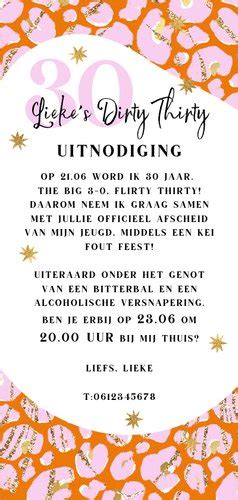 Uitnodiging Proud To Be Fout Panterprint Kaartje Go