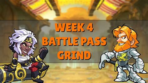 Brawlhalla Week 4 Battle Pass Grind Youtube