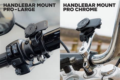 Quad Lock S NEW Handlebar Mounts Large Chrome Motorcycle News