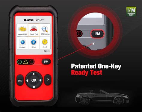 Autel AutoLink AL529 Escáner OBD2 para vehículos lector de códigos de