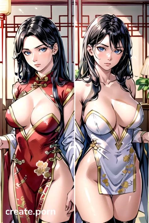 Chinese Hanfu Comic Large Breast AI Porn