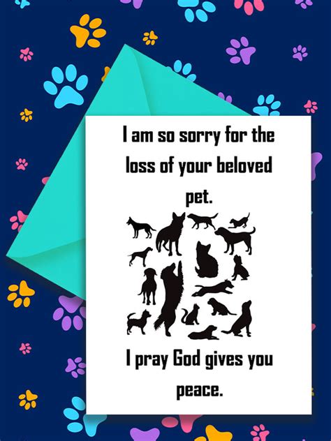 Sympathy card for Pet - Kingdom Greeting Cards