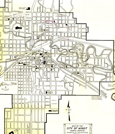 Minot State University Campus Map