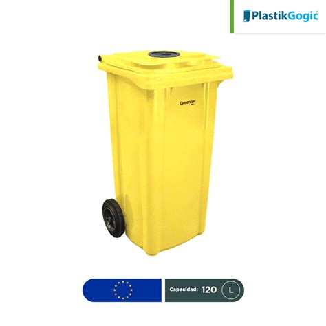 Contenedor Con Ruedas Tapa Perforada Plastik Gogic L Reko