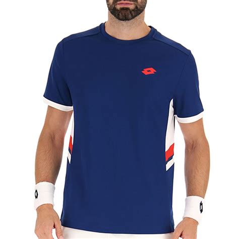 Lotto Squadra III Men's Tennis Tee Blue