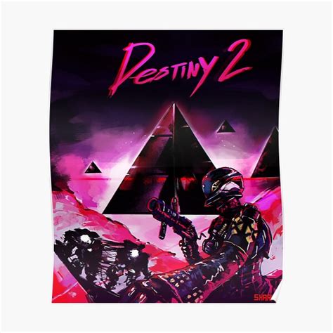 "Destiny 2 Synth/Retro style" Poster for Sale by CptSharkX | Redbubble