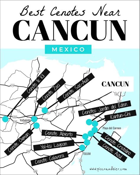 The Best Cenotes Near Cancun, Mexico - With Cancun Cenote Tours & Map ...