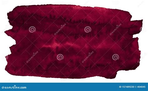 Burgundy Watercolor Background Isolated Spots Of Paint Unique Stains