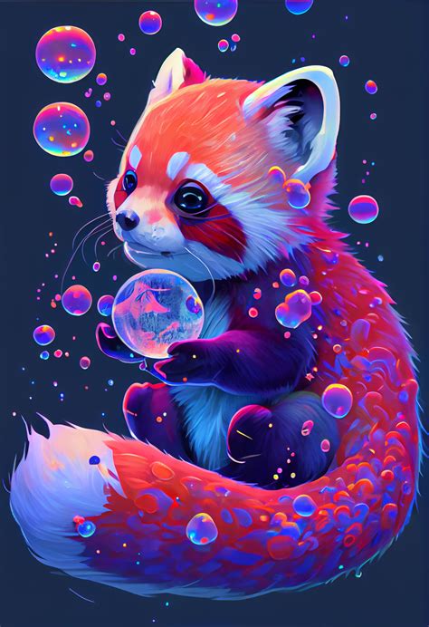 Glowing Red Panda By Elit3workshop On Deviantart