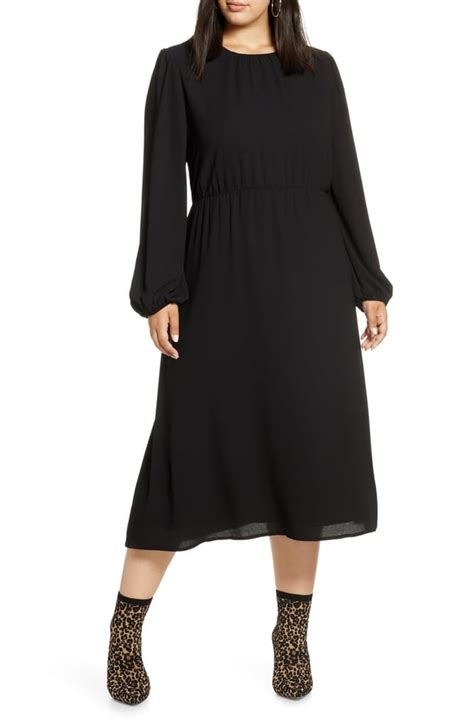 Halogen Long Sleeve Midi Dress Stylish Long Sleeved Dresses That Are