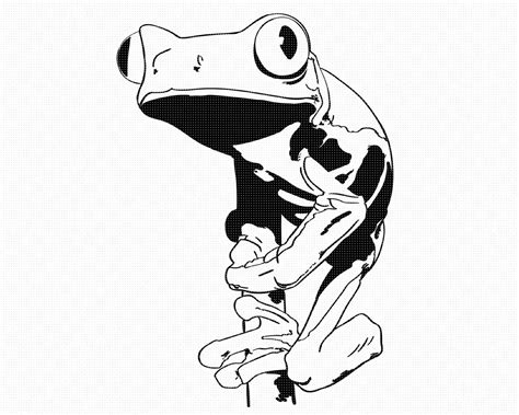 Tree Frog Svg Eps Png Dxf Clipart For Cricut And Etsy Canada