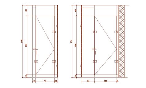 Door Elevation CAD Drawing Free Download - Cadbull