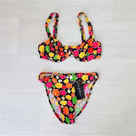 Bikini Vintage A Fiori Byblos Anni Pomella Vintage Shop