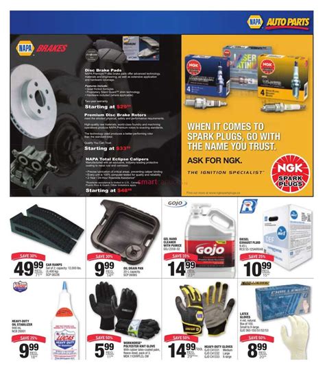 Napa Auto Parts Flyer October To