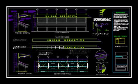 Tribunes Dans AutoCAD Bibliothèque CAO