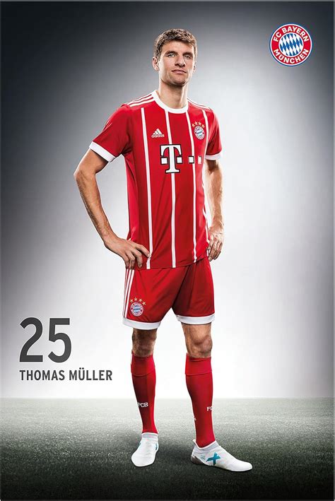 Fc Bayern M Nchen Thomas M Ller Plakat Poster Spielerposter X