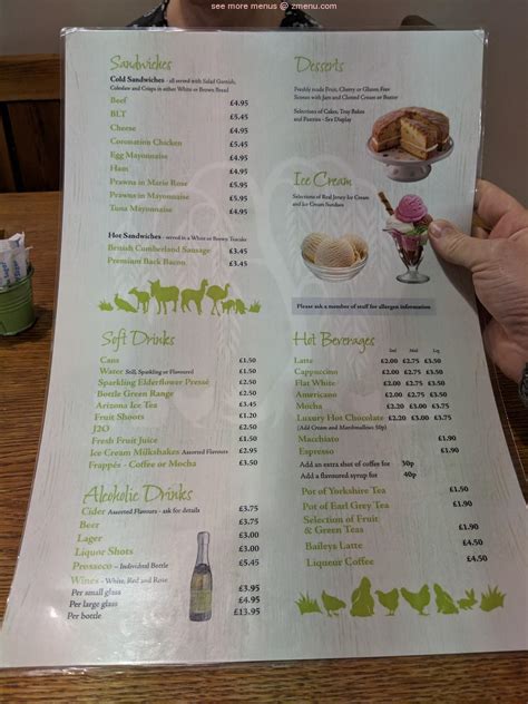 Menu at Garden Coffee Lounge cafe, Liversedge