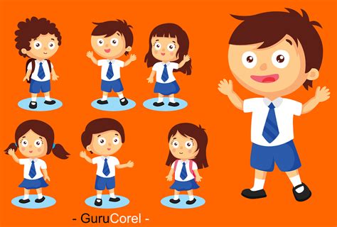 gambar kartun anak sekolah dasar top gambar