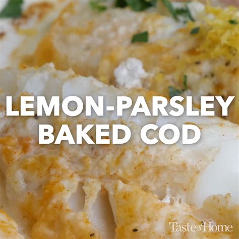 Lemon parsley baked cod recipe – Artofit