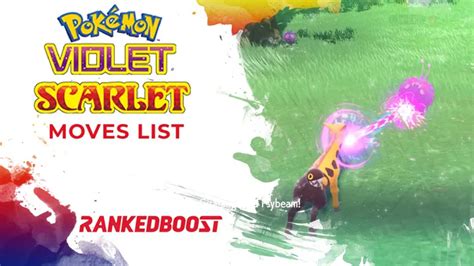 Pokemon Scarlet and Violet Moves List of Stats | All Moves