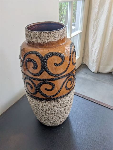 Vintage Fat Lava Design Scheurich Bodenvase Keramik Kaufen Auf Ricardo