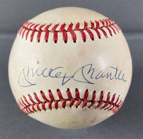 Mickey Mantle Signed Baseball With COA PSA DNA Matthew Bullock