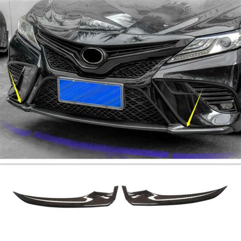 For 2018 2020 Toyota Camry Carbon Fiber Front Bumper Corner Protector