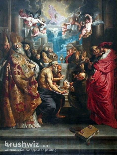 The Disputation Of The Holy Sacrament By Peter Paul Rubens Oil